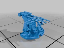 Kriegsmarine Flak  3,7cm SK C/30 Twin Mount  L  C/30