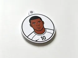 Llavero de Mbappé - Llavero de estrella de fútbol, imán de nevera - Copa Mundial 2026 Canadá-México-Estados Unidos - Modelo de impresión 3D gratuito