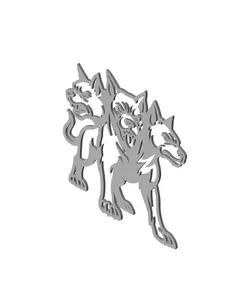 mythical beast cerberus dog wall art home decor
