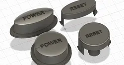 Sega Saturn Power + Reset Buttons (Oval and Round versions + extension)