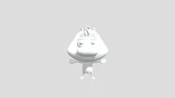 T-posing 3D model