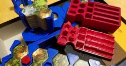 Taluva + Extension Expansion - Tile Holder, Player Tray, Organizer