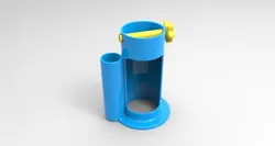 toothpaste squeezer and tube holder w toothbrush holder