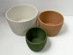 3D printer bestanden | 3MF | Set of 3 Ribbed Bowls