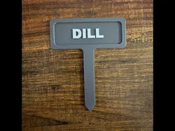 Dill Garden Marker | 3D Print 3MF | Easy To Print