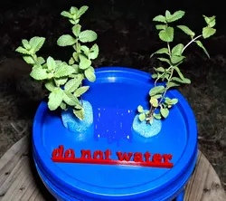 do not water sign