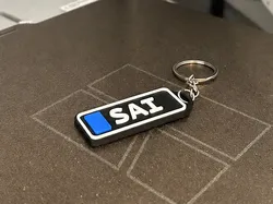 Etiqueta de piloto inspirada en F1 "SAI" - Modelo de impresión 3D gratuito