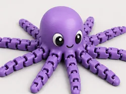 Fișiere pentru imprimante 3D | Fișier 3MF | purple octopus