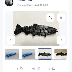 Free Other STL Download - articulated fishby Kearney0508