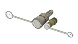 Tethered EURO Coupler air Cap / fitting / plug