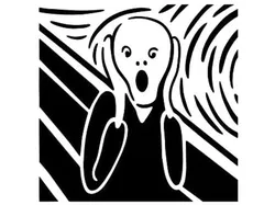 The Scream stencil