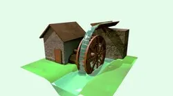 Toon-styled Watermill
