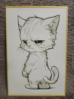 Angry Cute Cat - HueForge