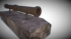 Binoculars Low-poly 3D model