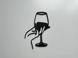 Glass Of Wine Wall Art #3