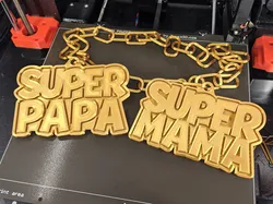 Goldkette Superpapa & Supermama