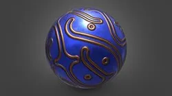 Heavy Metal Squiggle Orb-4K-BakeMaterialTest