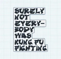"Kung Fu" - Funny Magnet