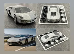 Lamborghini Aventador kit card