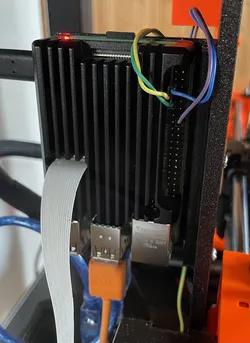 Raspberry Pi 4 armor case mount for Prusa MK3(S+)