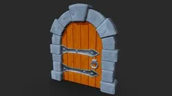 Stylized Medieval Door