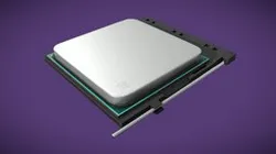 Unmarked processor (CPU) + Socket [HP LP ANIM]