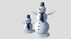 3D Models of Snowmen