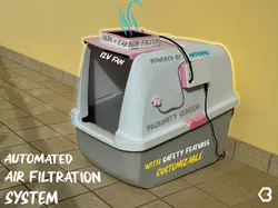 3D printer bestanden | 3MF | Automated Air Filtration System for Cat Litter Boxes