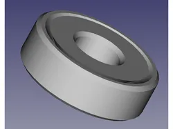 607 bearing, super easy to print - 7x19x6 mm