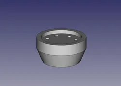 608 Bearing grease applicator Lucas 8 oz tube adapter FreeCAD