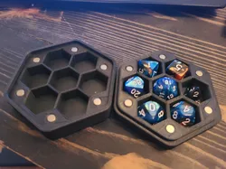 6mm magnet D&D Hexagonal Dice Vault