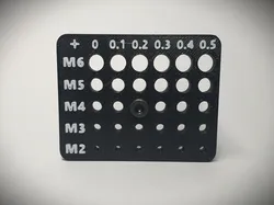 Bolts, Screws Tolerance Guage, Measure - M2 to M6.