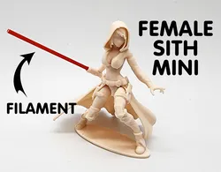 Female Sith Miniature w/Filament Lightsaber