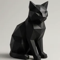 Geo Low Poly Cat