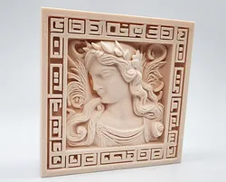 Marble Carved Goddess Fresco - No Supports