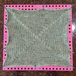 Modular Crochet Blocking Board - remix of a remix of a remix