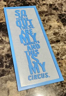 "My Monkeys, My Circus" Wall Art / Funny Sign