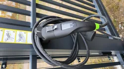 Type 2 cable Holder with place for logo tesla