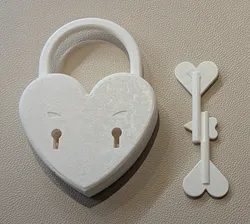 2 Key Love pad lock