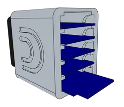 5x ESP32 D1 Mini (Mining) Case