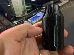 Apagallamas de boca estrecha estilo Zona Oscura rosca CCW de 14mm - Modelo de impresión 3D gratuito