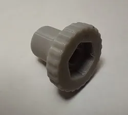 Knob for adjustment screws
