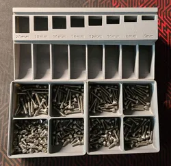 M3 Bolt Sorter Top Including 14mm (Gridfinity fit)