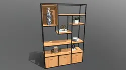 Open back bookcase