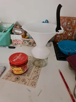 Salsa Jar Coin Vortex Funnel