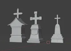Set of tombstones for ttrpg
