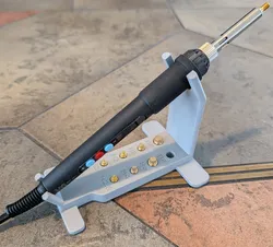 Soldering stand for heat set insert tips
