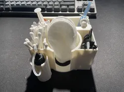 Thermal Paste Station - Cotton Pads &amp; Sticks, Isopropanol Alcohol, Spatulas, Thermal Paste Tubes, Brush, etc.