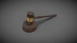 A judge gavel.