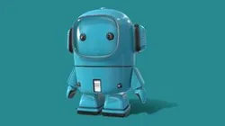Blue the minimalistic robot